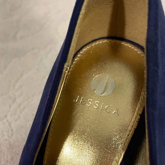 Blue crushed velvet heals - Picture 5 of 6